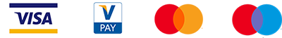 Visa, VPay, Master Card, Maestro